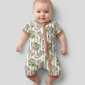 Custom Name Camo Apple Days Bamboo Shorty Zippy