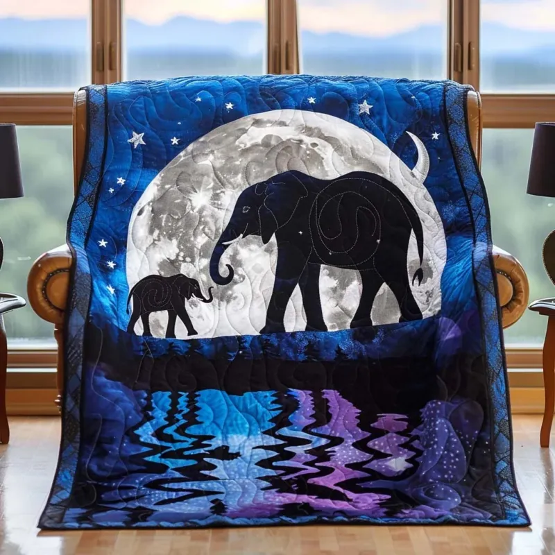 Mighty Elephant Bamboo Quilt Blanket