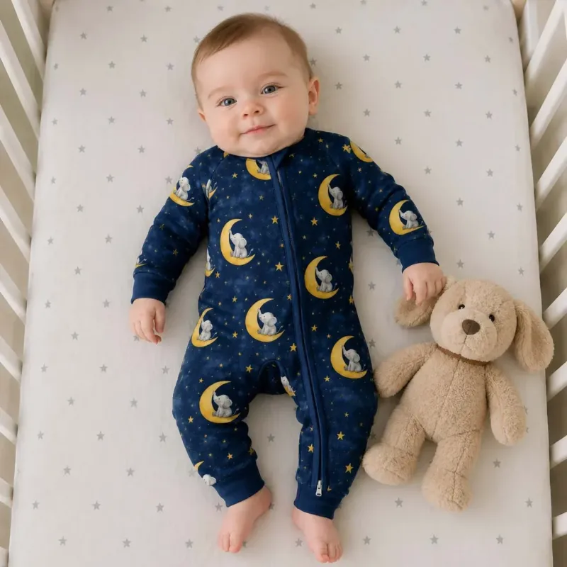 Moonlit Elephant Dream Bamboo Convertible Zippy