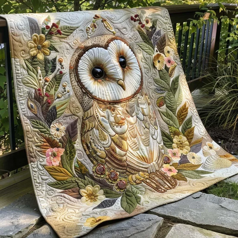 Owl Journey Bamboo Quilt Blanket