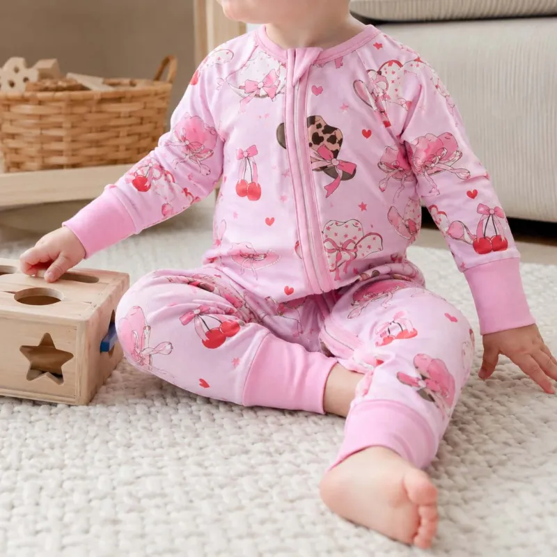 Pink Cherry Cowgirl Hats Bamboo Convertible Zippy