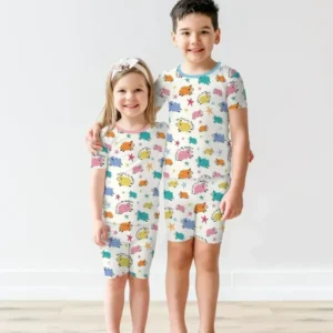 The Lord Is My Shepherd Bamboo Two Piece Short Sleeve Shorts Pajama Set