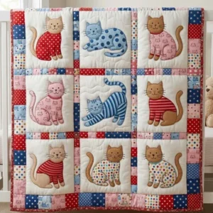 Pyjamas Cat Bamboo Quilt Blanket