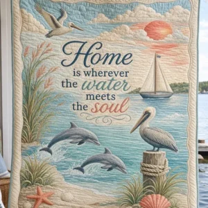 Quiet Harbor Bamboo Quilt Blanket