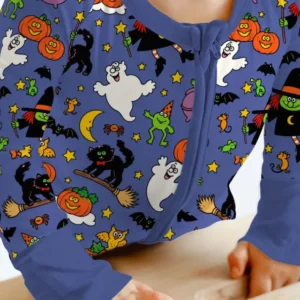 Retro Halloween Witch Party Bamboo Convertible Zippy