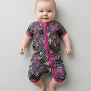 Western Mama & Me Matching Bamboo Shorty Zippy