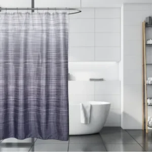 Ombre Line Shower Curtain/Liner 71"x71"