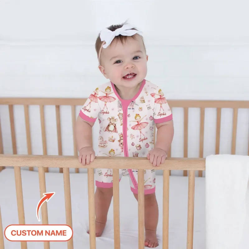 Custom Character "Ballerina Nutcracker Fairytale" Bamboo Shorty Zippy