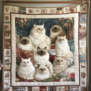 Silk Ragdoll Bamboo Quilt Blanket