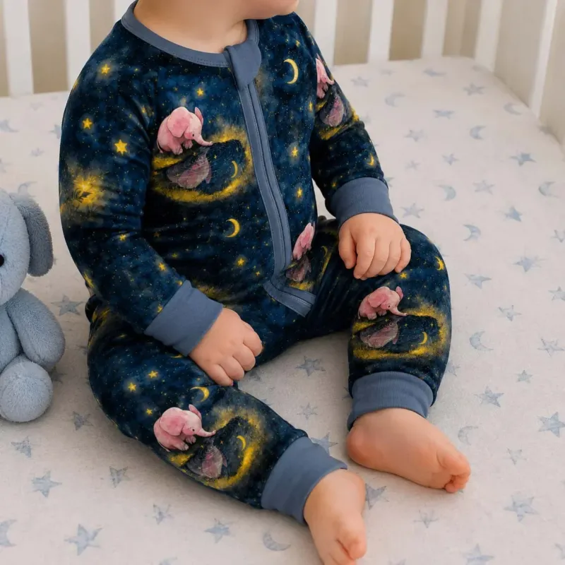 Starlit Elephant Reflection Bamboo Convertible Zippy