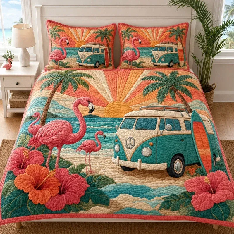 Sunset Serenade Bamboo Quilt Bedding Set