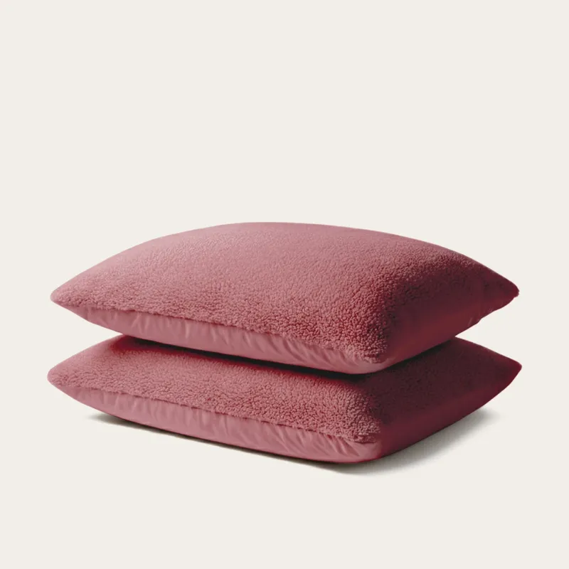 Kussenslopen | Teddy Wave | Old Pink | Set van 2