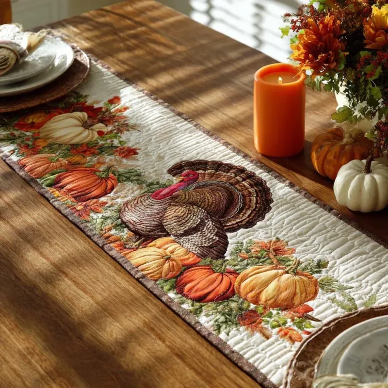 Thanksgiving Autumn Spirit Quilt Table Runner
