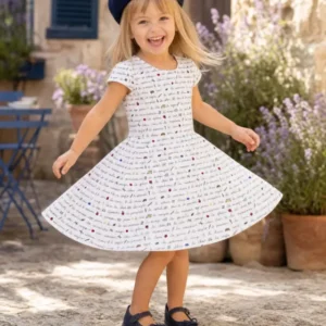 French Classroom Notes Bamboo Twirl Dress