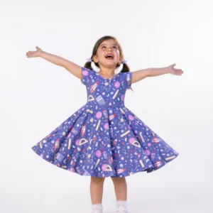 Cosmic Classroom Adventure Bamboo Twirl Dress