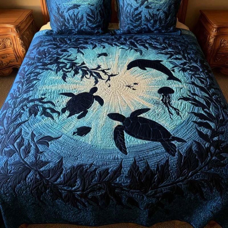 Turtle Island Bamboo Quilt Bedding Set