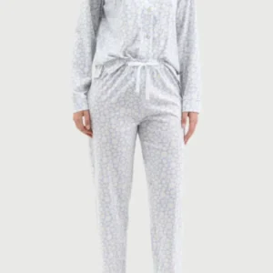 Pyjama Femme Marguerite en flanelle de coton 1