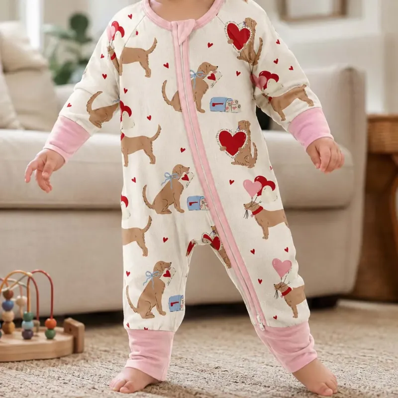Valentine Love Dogs Bamboo Convertible Zippy