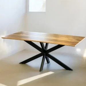 Laar Esstisch Massivholz Akazie Natur 160-240 länge 3cm Platte