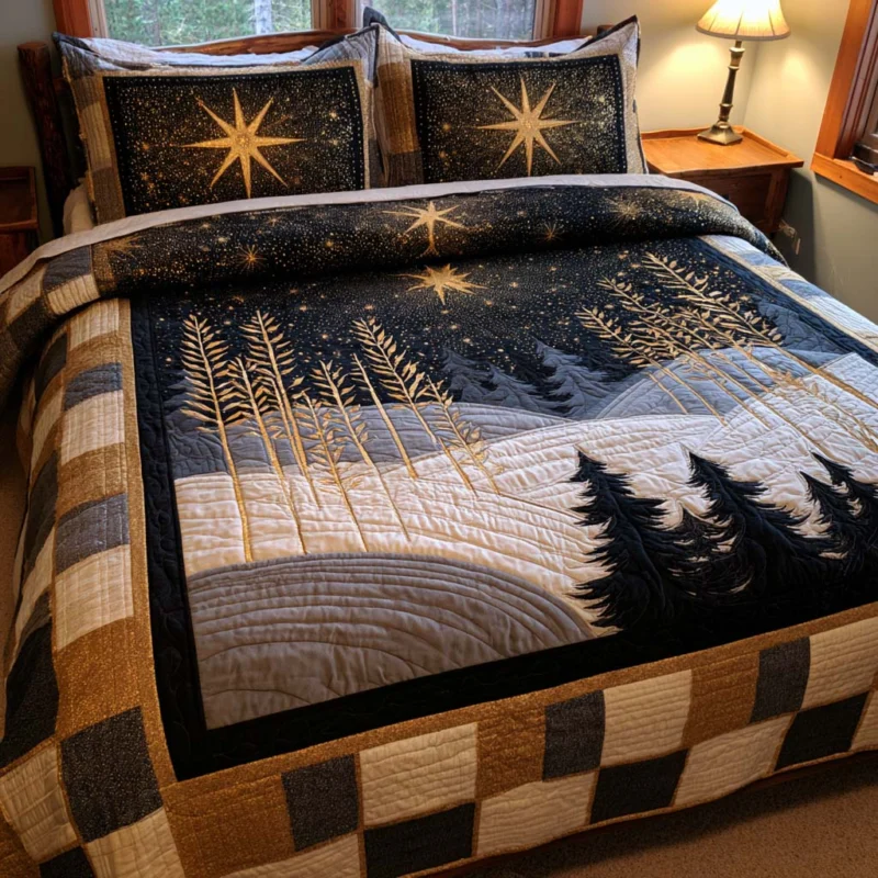 Woodland Peace Garden Bamboo Quilt Bedding Set