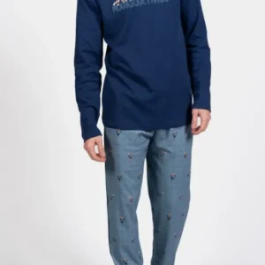 Pyjama long Homme Mousquetaires Bleu 1