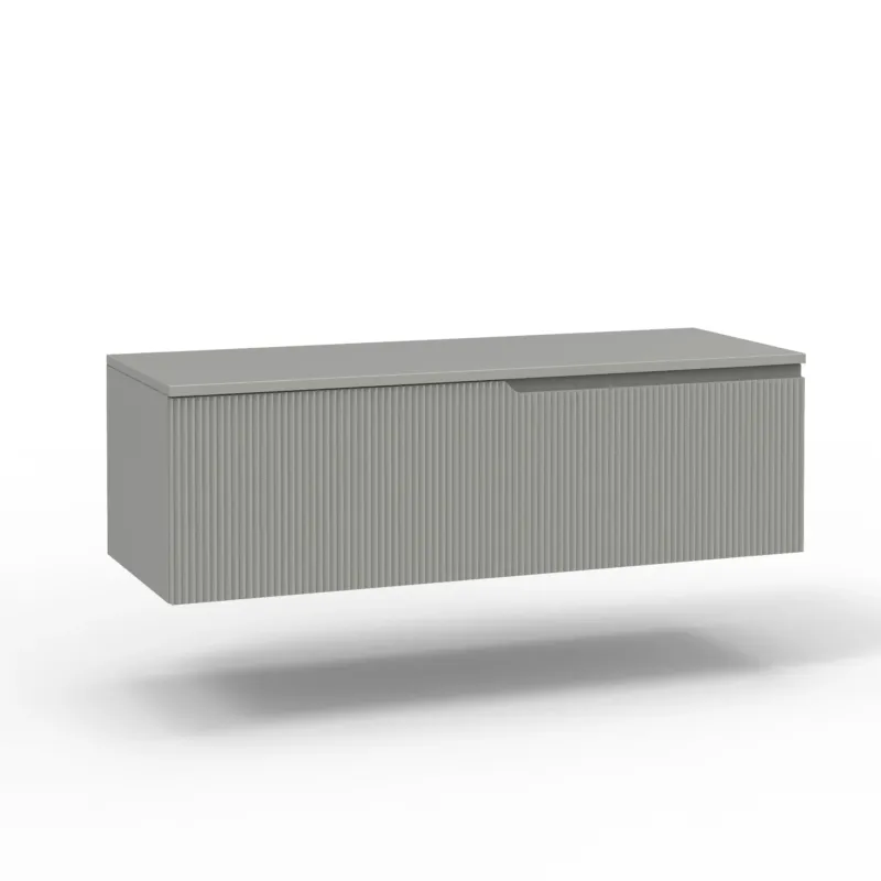 Base con top 1 cestone ZIP grigio opaco