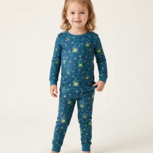 Firefly Lantern Night Bamboo Two Piece Long Sleeve Pajama Set