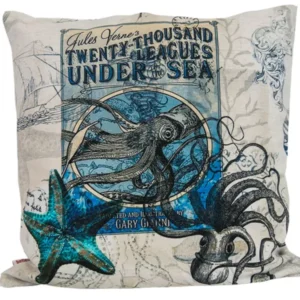 Kissenhülle ca. 40x40 cm Octopus Maritim beties"Nautic-Meerestiere"