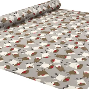 Stoff Meterware Mischgewebe breite ca. 140 cm grau beties "Rudolph"