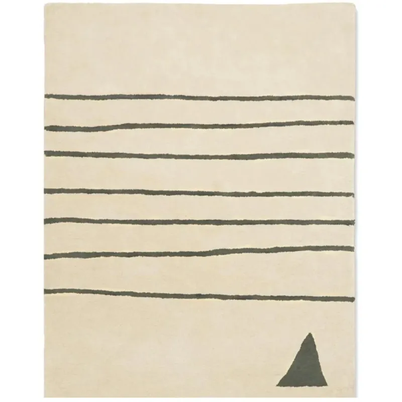BLEUU - STUDIO - Tapis Enfant Marin Kaki 120 x 170 Cm