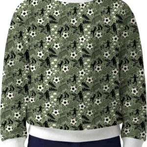 Sage Green Soccer Dreams Bamboo Crewneck Sweatshirt