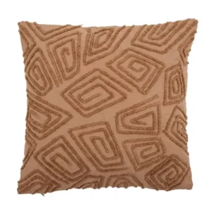 Zierkissen Arezzo – Stickdesign in Braun