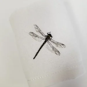 Dragonfly Embroidered Hand Towel