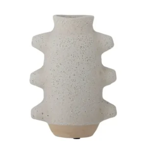 Vase "Brisku" - graue Keramikvase