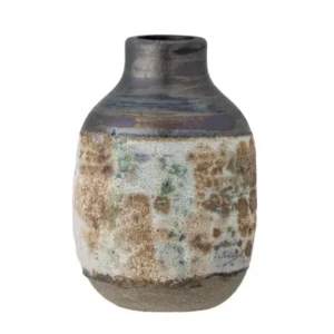 Vase „Sorina“ – Steingut in Braun