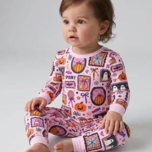 Spooky Cute Halloween Gallery Bamboo Two Piece Long Sleeve Pajama Set