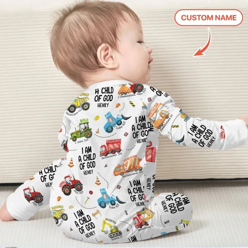 I Am A Child Of God Custom Name Convertible Zippy , I Am A Child Of God Custom Name Convertible Zippy - 0-3M