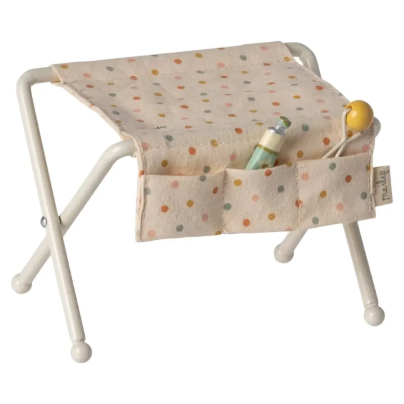 MAILEG - Table à langer, Bébé souris - Blanc cassé