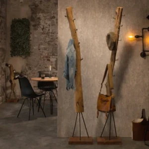 HEMINGWAY Massive Garderobe 200cm Teakholz Kleiderständer