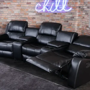 Exklusiver 3er Kinosessel HOLLYWOOD mit Cupholder