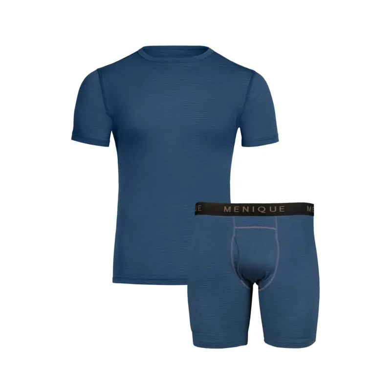Herren T-Shirt & Boxershorts 2-teilig Denim
