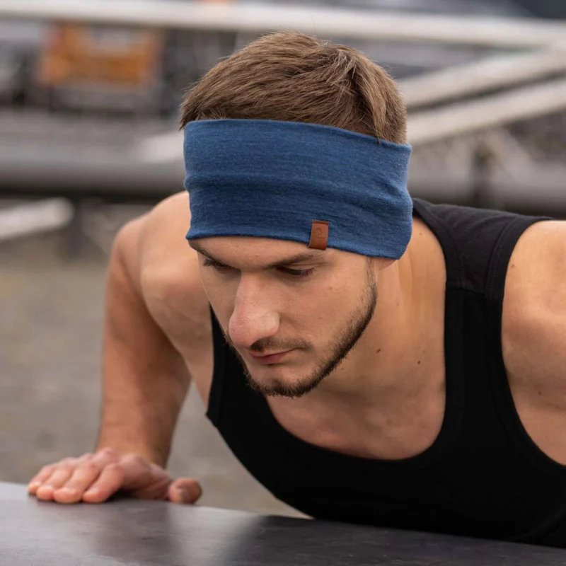 Men's Headband 160 Merino Denim