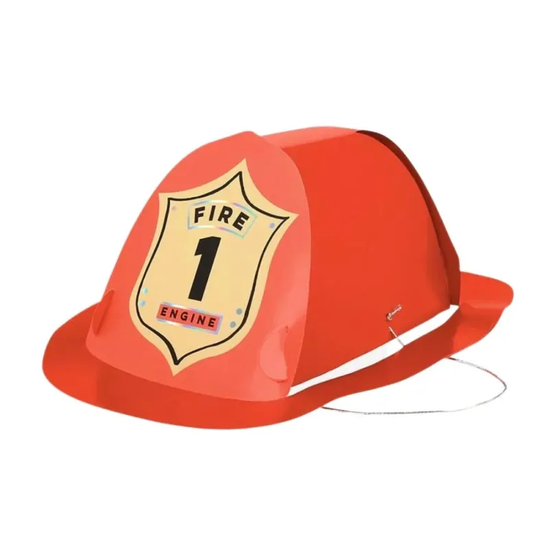 MERI MERI - Lot de 8 Chapeaux Festifs de Pompier