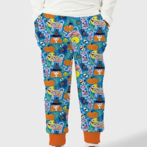 Whimsical Witch Cats Bamboo Jogger