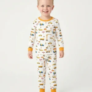 Construction Bamboo Two Piece Pajama Set