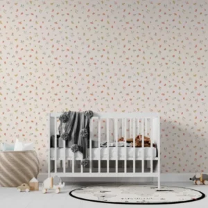 MUNKS & ME - Papier Peint Chambre Enfant à Motif Répété - Lucys Spring Buds