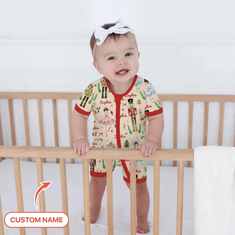 Nutcracker’s Christmas Dream Custom Name Shorty Zippy , Nutcracker’s Christmas Dream Custom Name Shorty Zippy - 0-3M