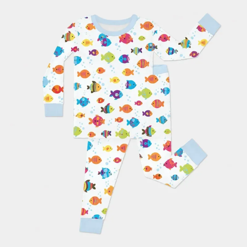 Little Fisher’s Adventure Bamboo Two Piece Long Sleeve Pajama Set