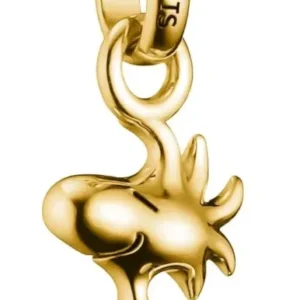 Thomas Sabo Charm-Anhänger, 18k vergoldet, Snoopy-Motiv mit Schriftzug „PEANUTS“