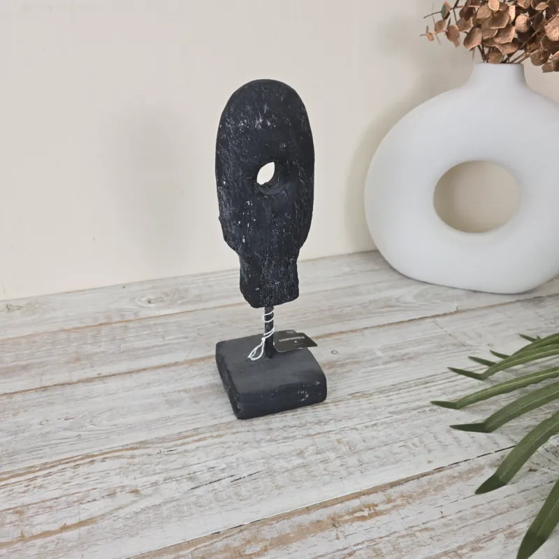Countryfield Skulptur Moroa 30cm Schwarz Anthrazit Deko